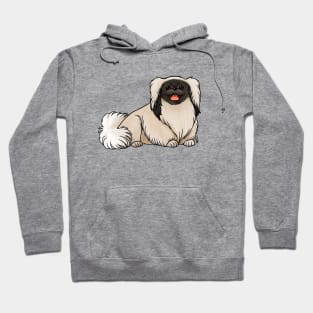 Dog - Pekingese - Black and White Hoodie